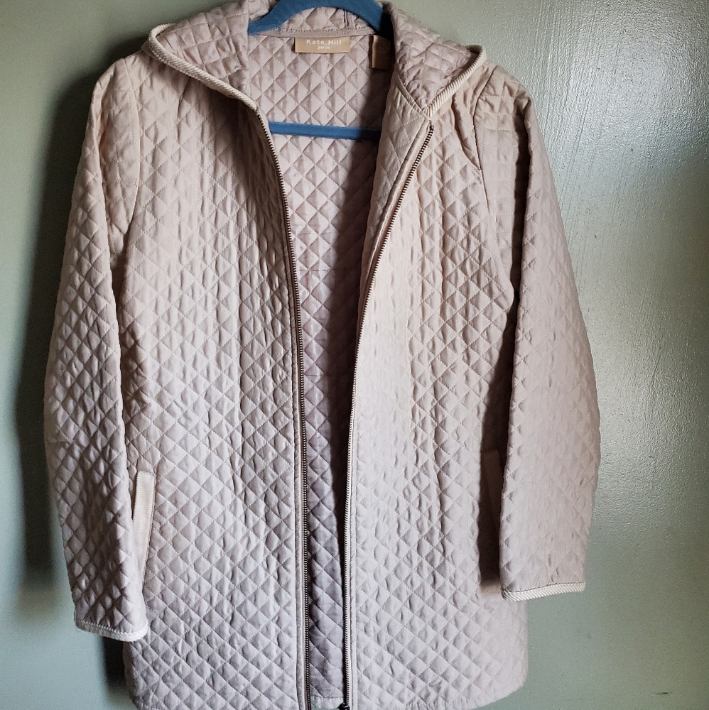 Kate Hill Petite Women's Quilted Coat (Small)